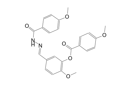 2-methoxy-5-{(E)-[(4-methoxybenzoyl)hydrazono]methyl}phenyl 4-methoxybenzoate