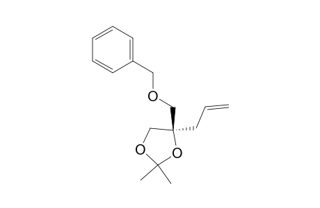 1,3-Dioxolane, 2,2-dimethyl-4-[(phenylmethoxy)methyl]-4-(2-propenyl)-, (R)-