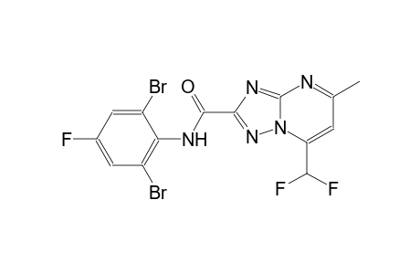 N-(2,6-dibromo-4-fluorophenyl)-7-(difluoromethyl)-5-methyl[1,2,4]triazolo[1,5-a]pyrimidine-2-carboxamide