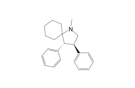 1-Methyl-3.beta.,4.alpha.-diphenyl-1-azaspiro[4.5]decane