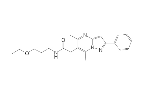 pyrazolo[1,5-a]pyrimidine-6-acetamide, N-(3-ethoxypropyl)-5,7-dimethyl-2-phenyl-