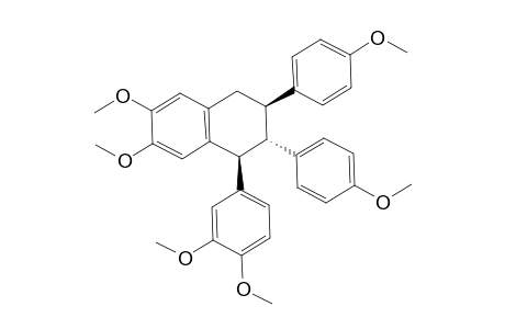 (1S,2S,3R)-1-(3,4-dimethoxyphenyl)-6,7-dimethoxy-2,3-bis(4-methoxyphenyl)-1,2,3,4-tetrahydronaphthalene