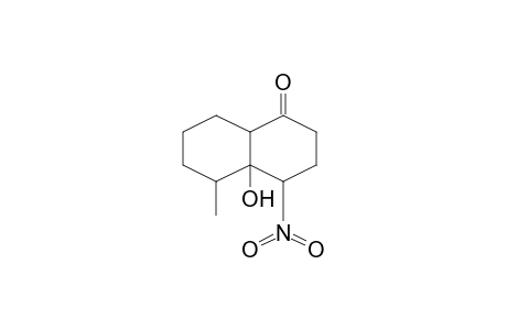 1(2H)-Naphthalenone, octahydro-4a-hydroxy-5-methyl-4-nitro-