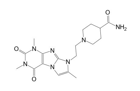 4-piperidinecarboxamide, 1-[2-(1,2,3,4-tetrahydro-1,3,7-trimethyl-2,4-dioxo-8H-imidazo[2,1-f]purin-8-yl)ethyl]-
