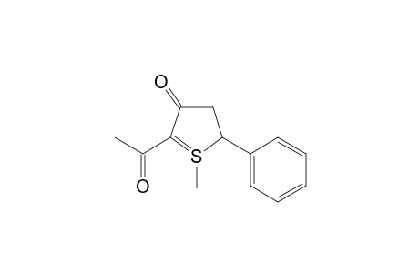 2-acetyl-1-methyl-5-phenyl-4,5-dihydrothiophen-3-one