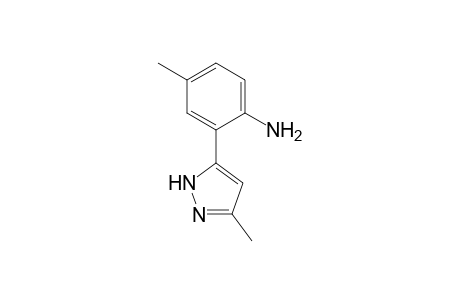 4-Methyl-6-(3-methyl-1H-pyrazol-5-yl)aniline