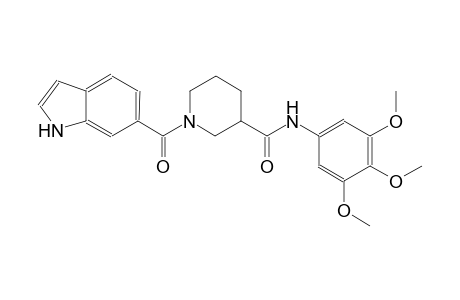 3-piperidinecarboxamide, 1-(1H-indol-6-ylcarbonyl)-N-(3,4,5-trimethoxyphenyl)-