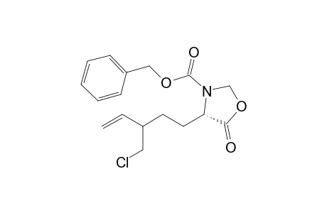 (4S)-4-[3-(chloromethyl)pent-4-enyl]-5-keto-oxazolidine-3-carboxylic acid benzyl ester