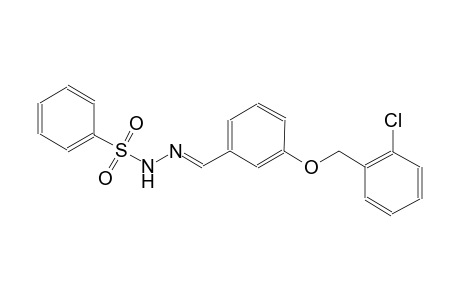 N'-((E)-{3-[(2-chlorobenzyl)oxy]phenyl}methylidene)benzenesulfonohydrazide