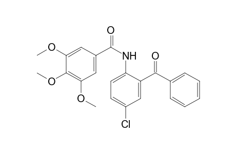 2'-benzoyl-4'-chloro-3,4,5-trimethoxybenzanilide