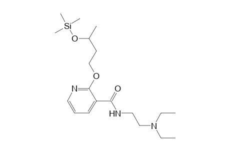 2-(3-Trimethylsilyloxybutoxy)-n-(2-(diethylamino)ethyl)-3-pyridinecarboxamide