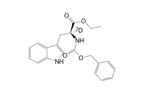 (2S)-2-(benzyloxycarbonylamino)-2-deuterio-3-(1H-indol-3-yl)propionic acid ethyl ester