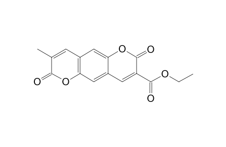 2,7-Diketo-8-methyl-pyrano[2,3-g]chromene-3-carboxylic acid ethyl ester