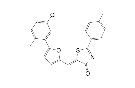 (5Z)-5-{[5-(5-chloro-2-methylphenyl)-2-furyl]methylene}-2-(4-methylphenyl)-1,3-thiazol-4(5H)-one