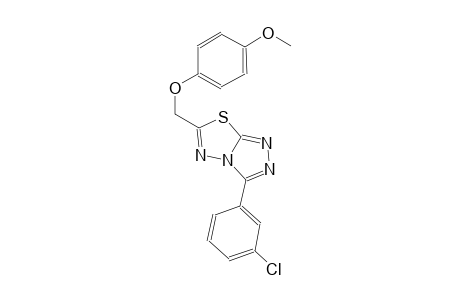 3-(3-chlorophenyl)-6-[(4-methoxyphenoxy)methyl][1,2,4]triazolo[3,4-b][1,3,4]thiadiazole