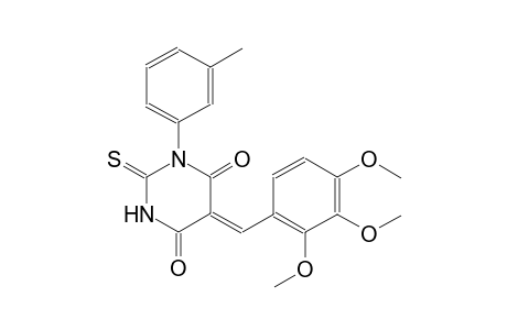 (5Z)-1-(3-methylphenyl)-2-thioxo-5-(2,3,4-trimethoxybenzylidene)dihydro-4,6(1H,5H)-pyrimidinedione