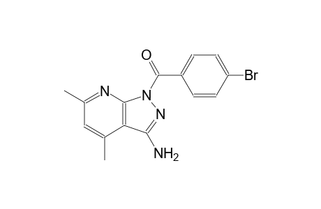 1H-pyrazolo[3,4-b]pyridin-3-amine, 1-(4-bromobenzoyl)-4,6-dimethyl-