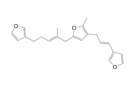 Furan, 5-[5-(3-furanyl)-2-methyl-2-pentenyl]-3-[3-(3-furanyl)-2-propenyl]-2-methyl-, (E,E)-
