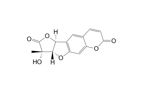 3'-Methoxy-3'-hydroxy-tetrahydrofuro[2',3'-b]furano[2,3-f]coumarin