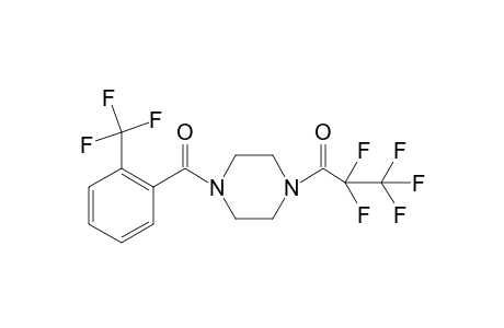 2,2,3,3,3-pentafluoro-1-(4-(2-(trifluoromethyl)benzoyl)piperazin-1-yl)propan-1-one