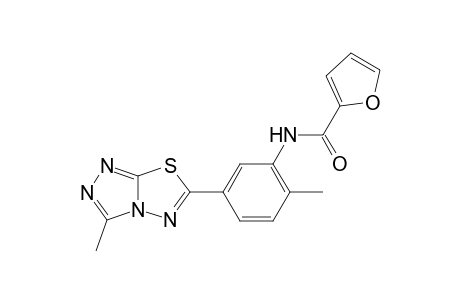 Furan-2-carboxylic acid, [2-methyl-5-(3-methyl-[1,2,4]triazolo[3,4-b][1,3,4]thiadiazol-6-yl)phenyl]amide