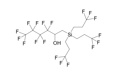 3,3,4,4,5,5,6,6,6-Nonafluoro-1-[tris(3',3',3'-trifluorotripropyl)silyl]hexan-2-ol