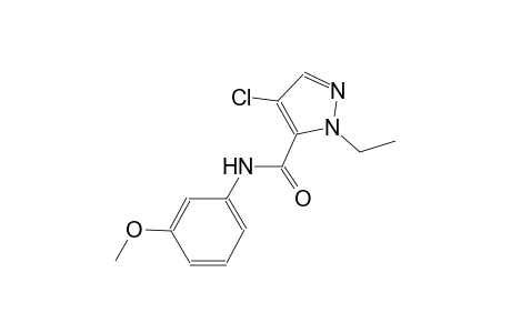 4-chloro-1-ethyl-N-(3-methoxyphenyl)-1H-pyrazole-5-carboxamide