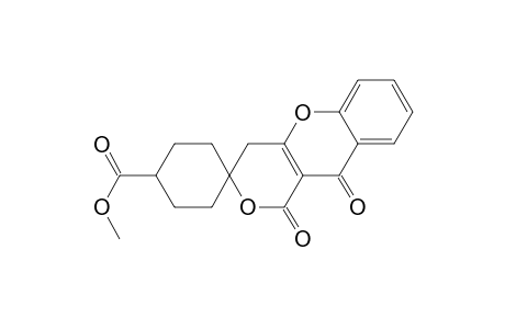 Spiro[cyclohexane-1,3'-[1H,3H]pyrano[4,3-b][1]benzopyran]-4-carboxylic acid, 4',10'-dihydro-1',10'-dioxo-, methyl ester