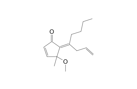 5(Z)-(1-(Allylpentylidene)-4-methoxy-4-methyl-2-cyclopenten-1-one