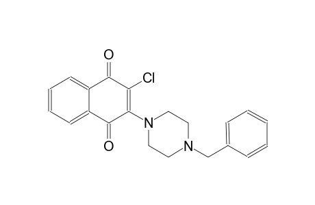 2-(4-benzyl-1-piperazinyl)-3-chloronaphthoquinone