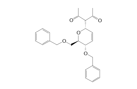 3-[(2S,5S,6R)-5-(benzyloxy)-6-(benzyloxymethyl)-5,6-dihydro-2H-pyran-2-yl]pentane-2,4-dione