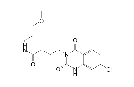 4-(7-chloro-2,4-dioxo-1,4-dihydro-3(2H)-quinazolinyl)-N-(3-methoxypropyl)butanamide