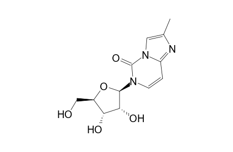 6-[(2R,3R,4S,5R)-3,4-dihydroxy-5-(hydroxymethyl)-2-oxolanyl]-2-methyl-5-imidazo[1,2-c]pyrimidinone