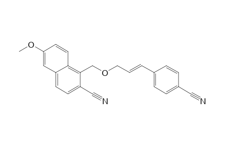 (E)-2-cyano-1-[5-(4-cyanophenyl)-2-oxapent-4-enyl]-6-methoxynaphthalene