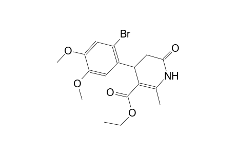 3-pyridinecarboxylic acid, 4-(2-bromo-4,5-dimethoxyphenyl)-1,4,5,6-tetrahydro-2-methyl-6-oxo-, ethyl ester