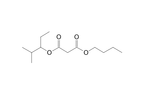 Malonic acid, butyl 2-methylpent-3-yl ester