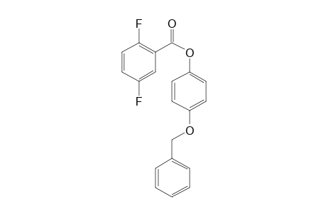 2,5-Difluorobenzoic acid, 4-benzyloxyphenyl ester