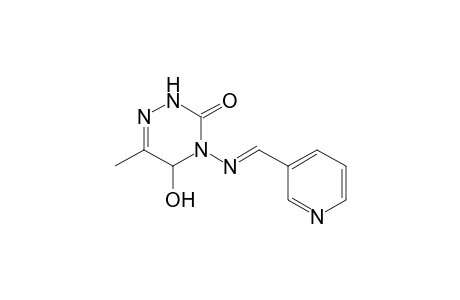 5-Hydroxy-6-methyl-3-oxo-4-[(pyridin-3-ylmethylene)amino]-2,3,4,5-tetrahydro-1,2,4-triazine