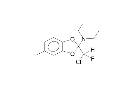 2-DIETHYLAMINO-2-FLUOROCHLOROMETHYL-5-METHYLBENZO-1,3-DIOXOLANE