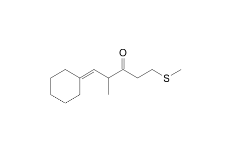 1-Cyclohexylidene-2-methyl-5-(methylthio)pentan-3-one