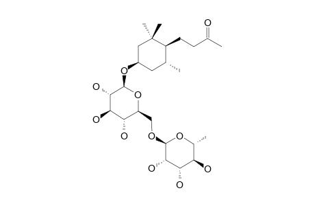 AQUOSIDE-C;ISOSARMENTOL-G-3-O-ALPHA-L-RHAMNOPYRANOSYL-(1->6)-BETA-D-GLUCOPYRANOSIDE