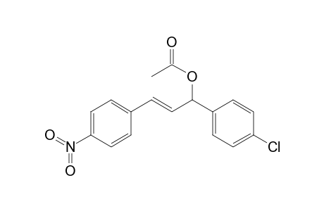 1-(4-Chlorophenyl)-3-(4-nitrophenyl)-2-propen-1-ol acetate