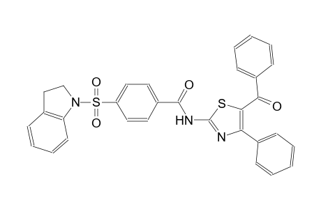 benzamide, N-(5-benzoyl-4-phenyl-2-thiazolyl)-4-[(2,3-dihydro-1H-indol-1-yl)sulfonyl]-