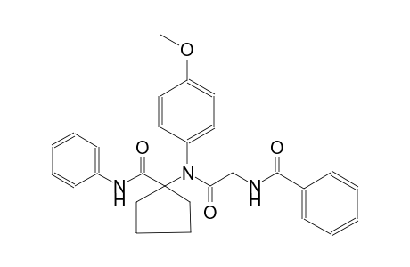 N-(4-methoxyphenyl)-4-oxo-4-phenyl-N-[1-(2-phenylacetyl)cyclopentyl]butanamide