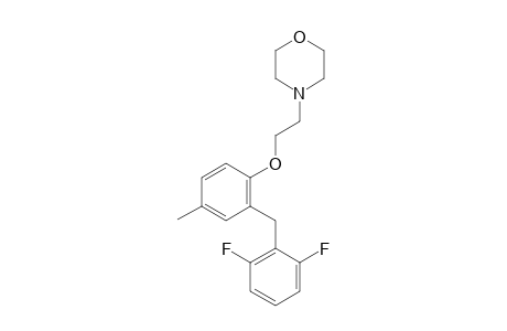 4-(2-(2-(2,6-Difluorobenzyl)-4-methylphenoxy)ethyl)morpholine