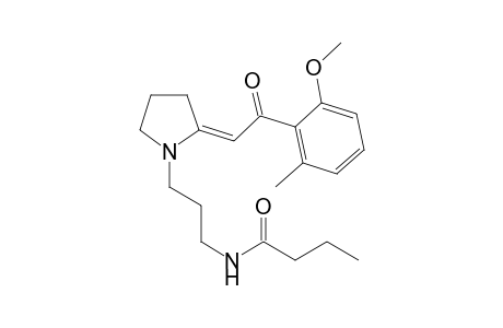 (E)1-(3-Hbutanoylaminopropyl)-2-(2-methoxy-6-methylbenzoylmethylene)pyrrolidine