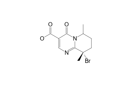 E-9-BROM-6,9-DIMETHYL-4-OXO-6,7,8,9-TETRAHYDRO-4H-PYRIDO-[1,2-A]-PYRIMIDIN-3-CARBONSAEURE