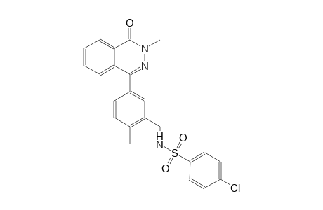 4-chloro-N-[2-methyl-5-(3-methyl-4-oxo-3,4-dihydro-1-phthalazinyl)benzyl]benzenesulfonamide