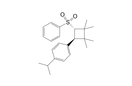 trans-1-Isopropyl-4-(2,2,3,3-tetramethyl-4-(phenylsulfonyl)cyclobutyl)benzene
