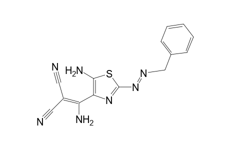 (E)-2-{Amino-[5-amino-2-(benzyldiazenyl)thiazol-4-yl]methylene}malononitrile